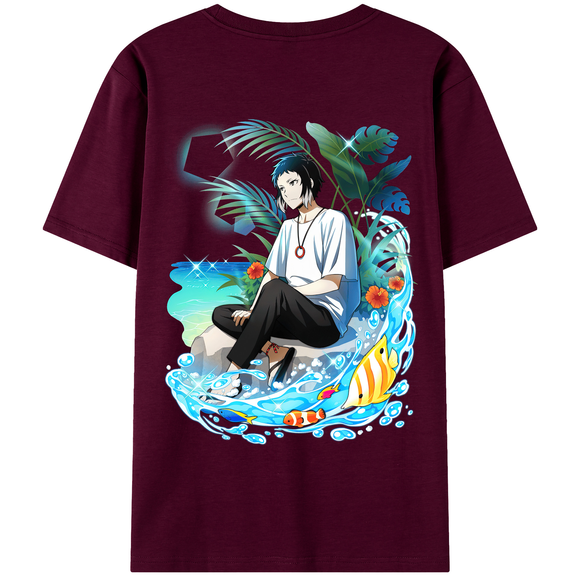 （画像用） 文豪ストレイドッグス Bungo Stray Dogs レディース半袖Tシャツ(バックプリント)